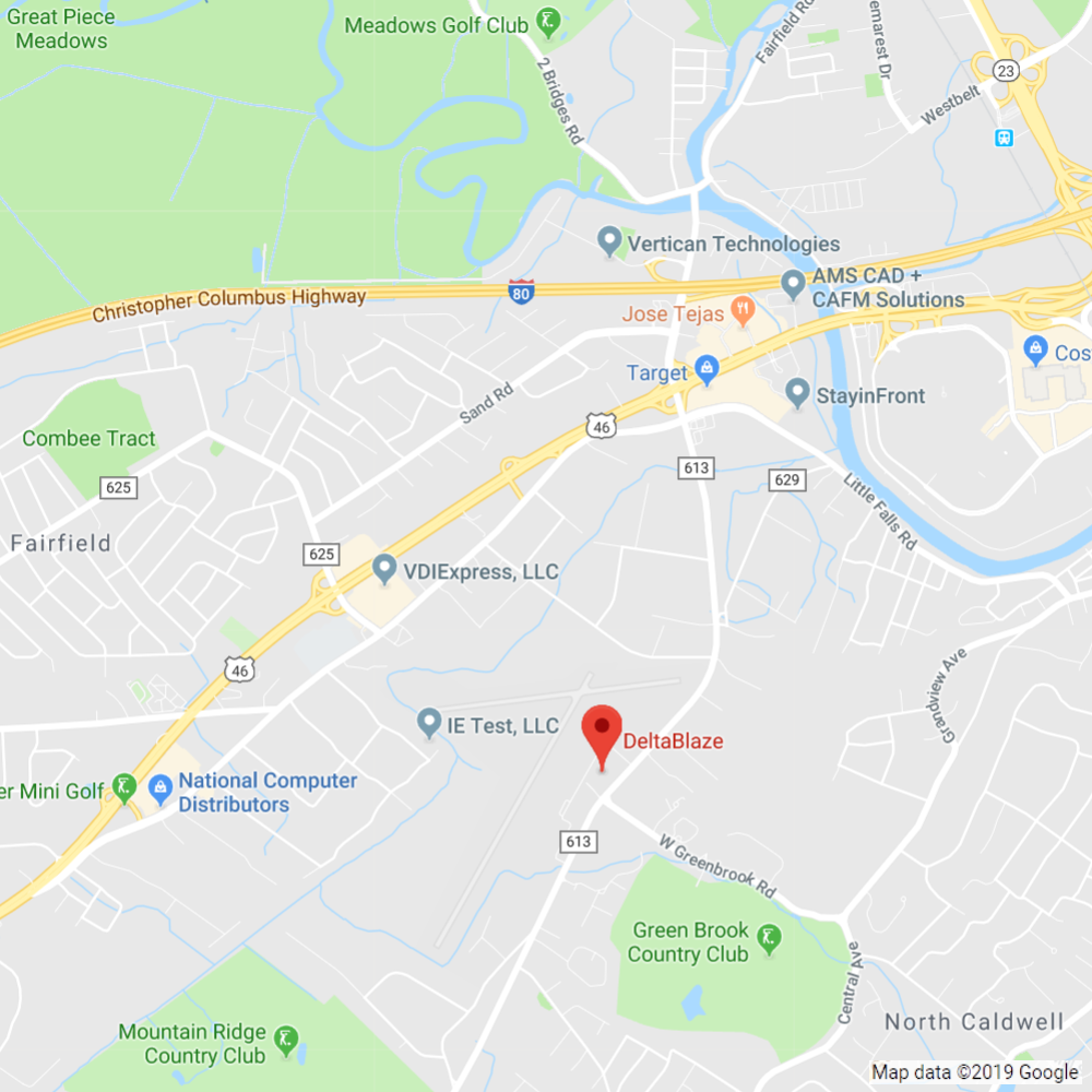 DeltaBlaze, Fairfield, NJ Map